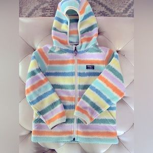 LL Bean Kids Mountain Fleece Hooded, Print